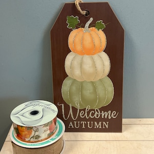 Sign and Ribbon Kit, Wreath kit, DIY, Fall, Autumn, Door hanger, attachment kit