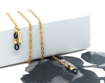 Delicate Gold Glasses Chain Necklace | Unisex Minimalist Jewelry