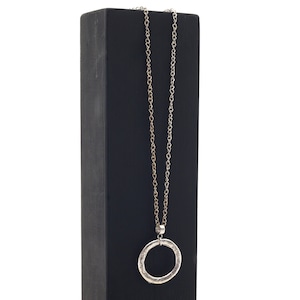Silver Eyeglass Chain Lanyard - Silver Glasses Ring Holder Necklace | Minimalist Jewelry