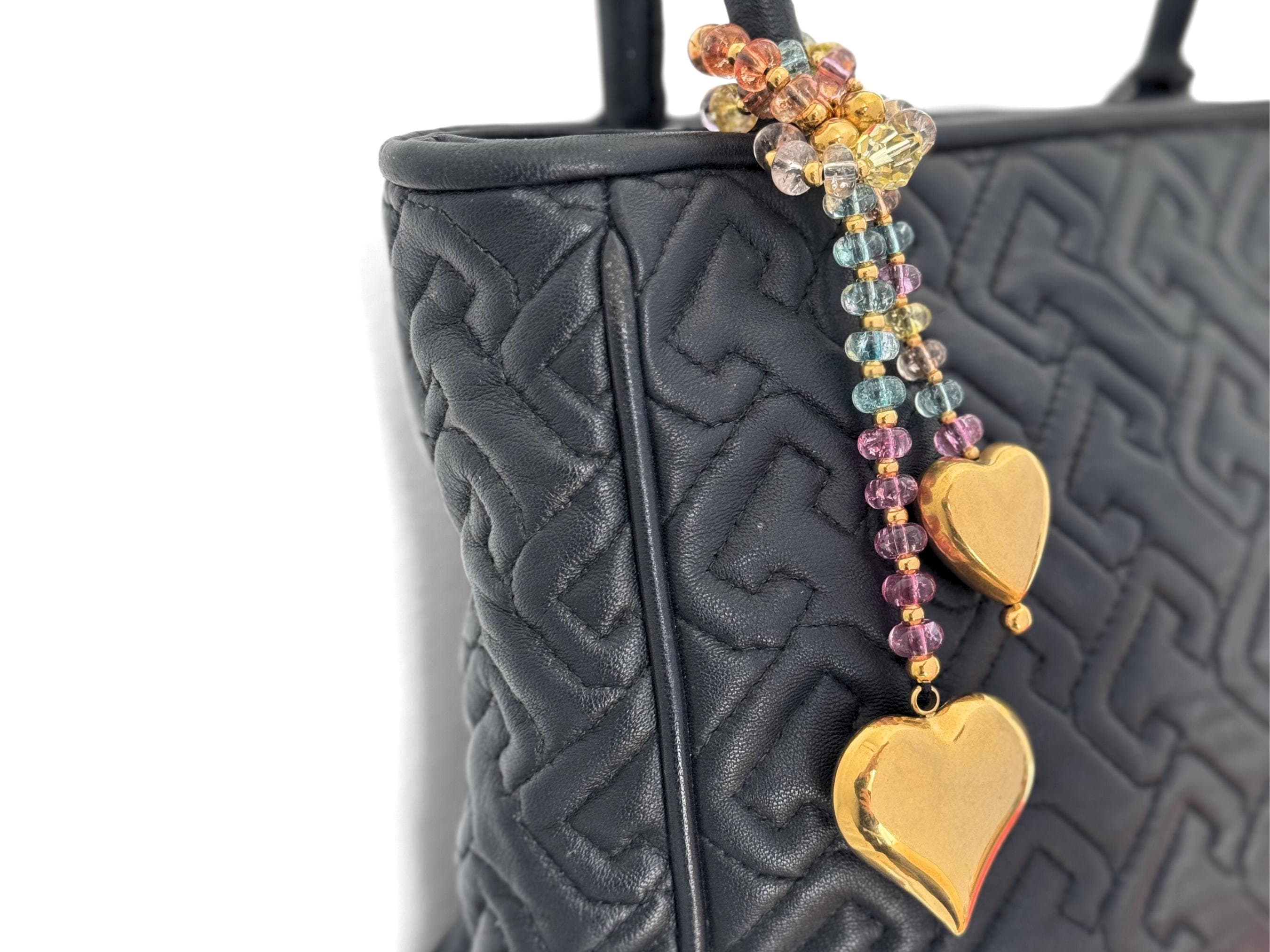 アクセサリー SWAROVSKI  BAG CHARM Infinite bag charm, Infinity and heart, White, Mixed metal