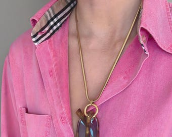 Silver Rope Chain Glasses Lanyard – Minimal Eyeglass Necklace with Ring Clasp