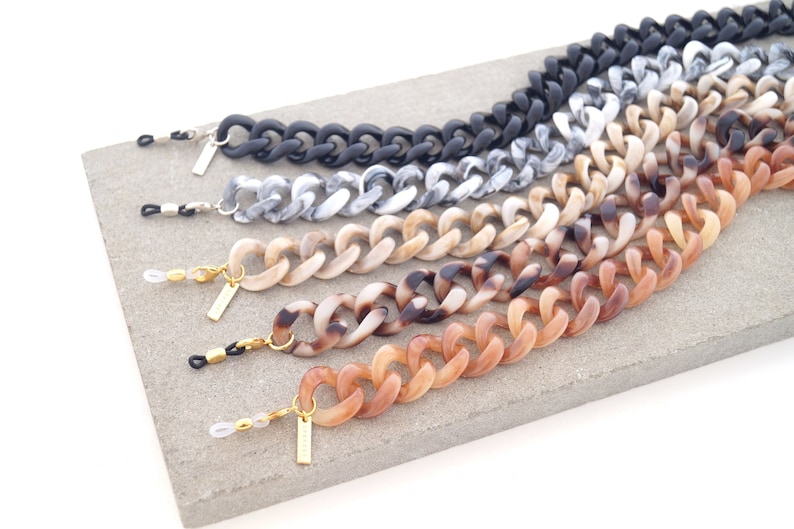 Acrylic Chain Necklace for Glasses Modern Chunky Sunglasses Holder SPECSET Eyewear Chain