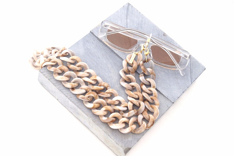 Acrylic Chain Necklace for Glasses Modern Chunky Sunglasses Holder SPECSET Eyewear Chain
