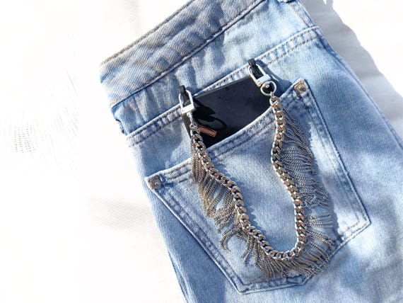 Silver Chain Phone Strap, Chunky Silver Phone Chain, Multi-purpose Wrist Lanyard for Cell Phones and Bags, Statement Accessory, Unique Gift