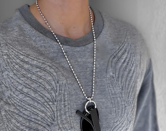 Silver Ball Chain Glasses Lanyard – Multi-Purpose Eyeglass Necklace with Ring Clasp, Unisex