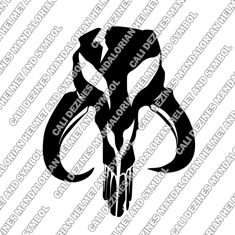 Mandalorian Helmet and Symbol Etsy