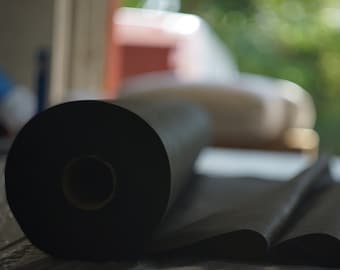36" Black Cambric Dust Cover, 100 Yard Fabric Roll for Upholstery Projects, Sofa & Chair Bottoms, Durable Finish Fabric, Dust Cover Fabric