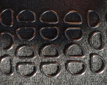 Stainless Steel D-rings.