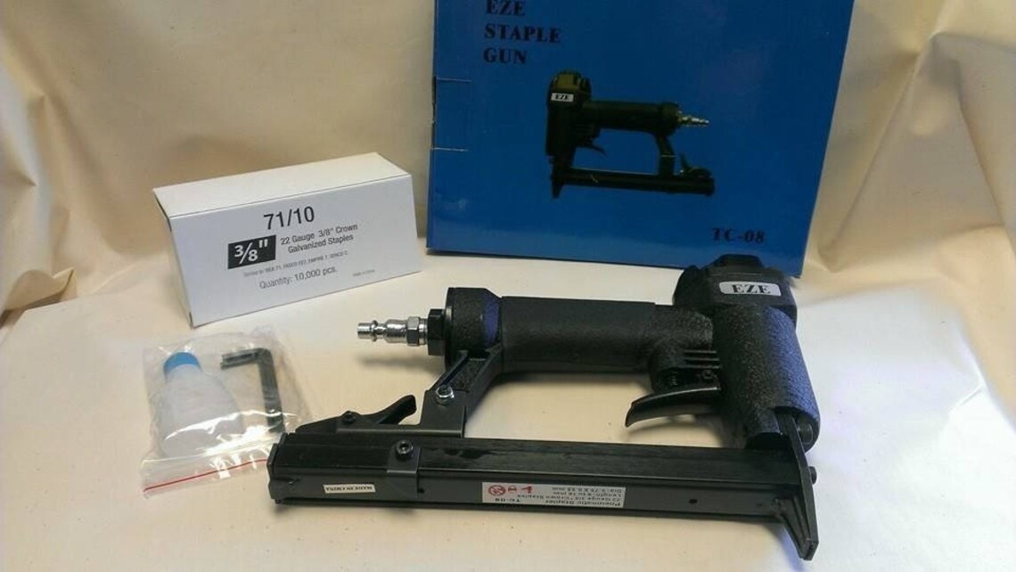 EZE Long nose staple gun w/ Free box of 3/8 Etsy