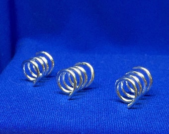 Spiral hair beads set 3, Dreadlock spirals, Wedding hair, Prom hair beads, Viking hair beads, Celtic hair beads, Hair jewelry, Cosplay bling