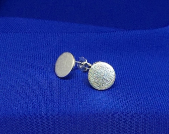 Delicate stud earrings, Silver studs, Dainty circle studs, Mom gift, BFF gift, Minimalist jewellery, Geometric jewelry