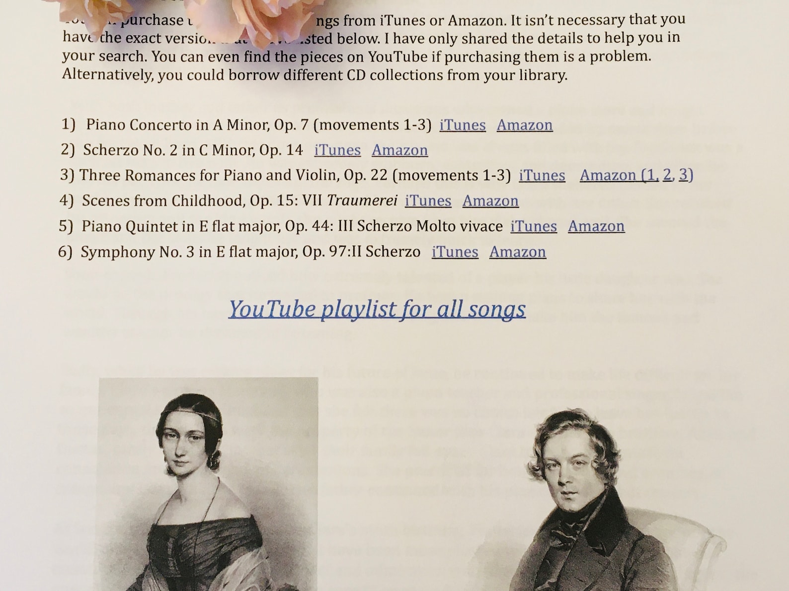 clara schumann compositions clara schumann compositions