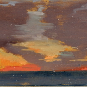 Pintura al atardecer Plein Air