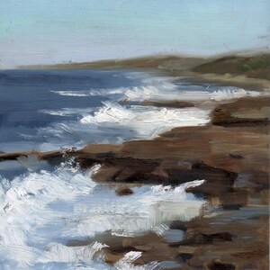 Pintura de paisaje marino completo