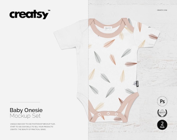 Baby Onesie Mockup Set Baby Outfit Personalised Baby Onesie