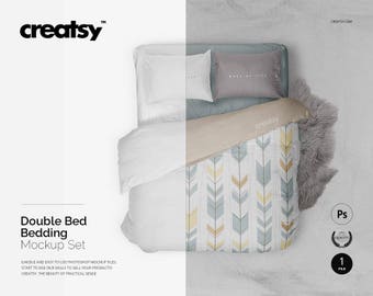 Download Bedding Set Mockup Etsy