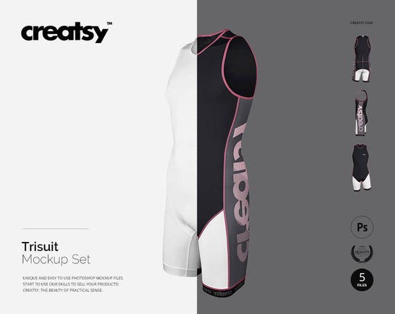 Download Free Trisuit Mockup Set Sports Apparel Template Biker ...