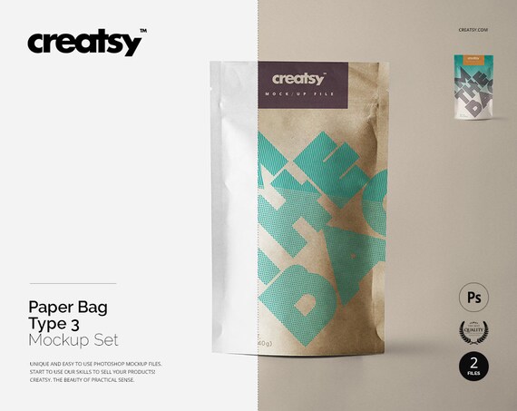 Paper Bag Mockup Set Paper Template Custom Kraft Bag Paper Bag Mockup Set Paper Template Custom Kraft Bag