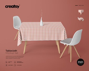 Download Tablecloth Mockup Set 2 Etsy