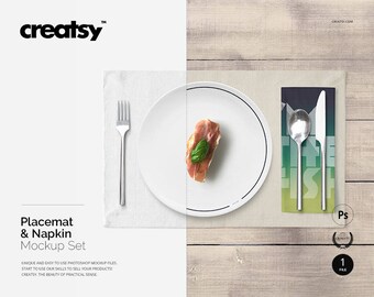 Download Free Placemat And Napkin Mockup Napkin Wrap Mockup Napkin Template Placemat Template Black T Shirt Vectors Photos And Psd Files PSD Mockup Template