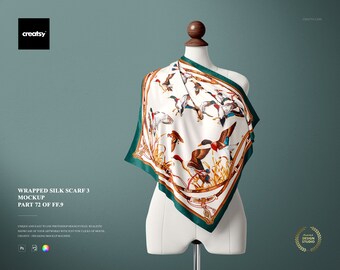 Download Silk Scarf Mockup Etsy