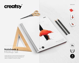Spiral Notebook Mockup Set Textbook Mockup Bundle College Ruled Notebooks Notepad Template Personalized Notebook Set Note Paper Psd 3d Mockup Logo Free Psd Download