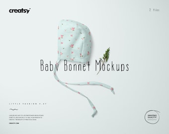 Download Free Baby Bonnet Mockup Set PSD Template