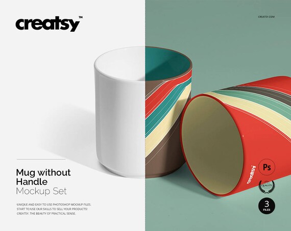 Mug Mockup Set Without Handle Mug Mockup Bundle Coffee Mug Mockup Set Without Handle Mug Mockup Bundle Coffee