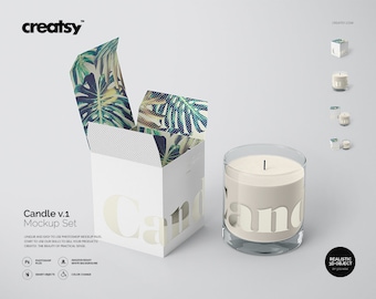 Candle Packaging Mockup Free