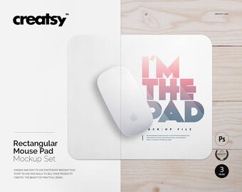 Download Rectangular Mouse Pad Mockup Set On Wooden Background Mousepad Template Personalized Mouse Pad Gift Set Template Mockup 3d Wall Logo Mock Up Template Psd Mock Up Templates PSD Mockup Templates