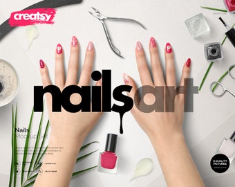 Download Nails Mockup Set Nails Art Template Hand Nails Feet Nails Manicure Mockup French Manicure Template Nail Polish Nail Mockup Psd Download Mockups Psd
