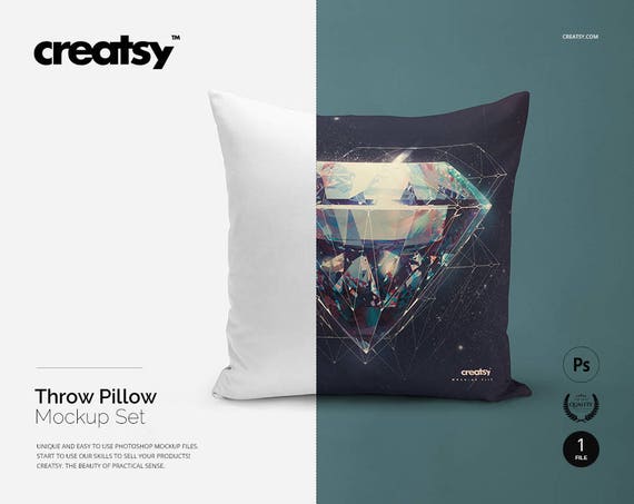 Throw Pillow Mockup Pillow Template Pillow Cover Mockup Pillow