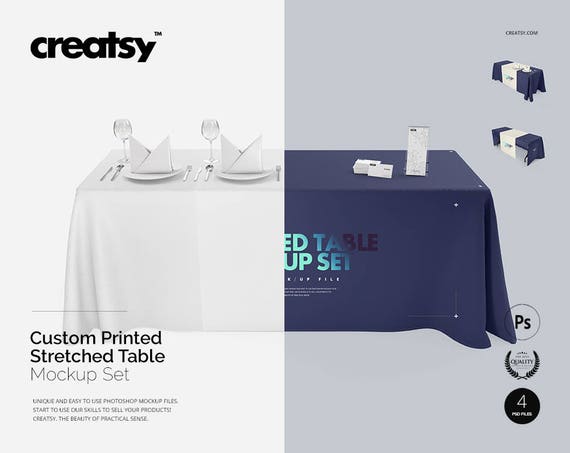 Download Imprinted Tablecloth Mockup Set Runner Custom Tablecloth Tradeshow Table Square Book Mockup Psd Free Download All Free Mockups