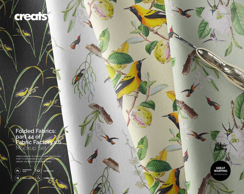 Download Folded Fabrics Mockup Part 44 Of Fabric Factory V 6 Embroidery Canvas Fabric Seasonalliving Com