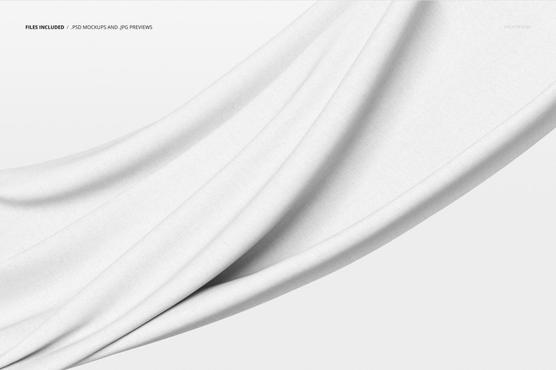 Floating Fabric Mockup part 16 of Fabric Factory V.6 Etsy