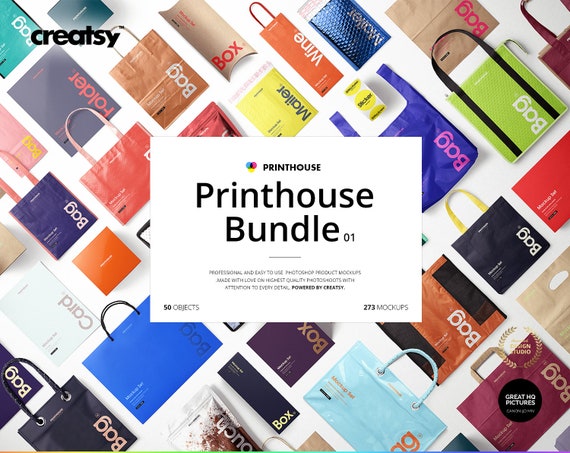 Printhouse Mockups Bundle V 1 Etsy