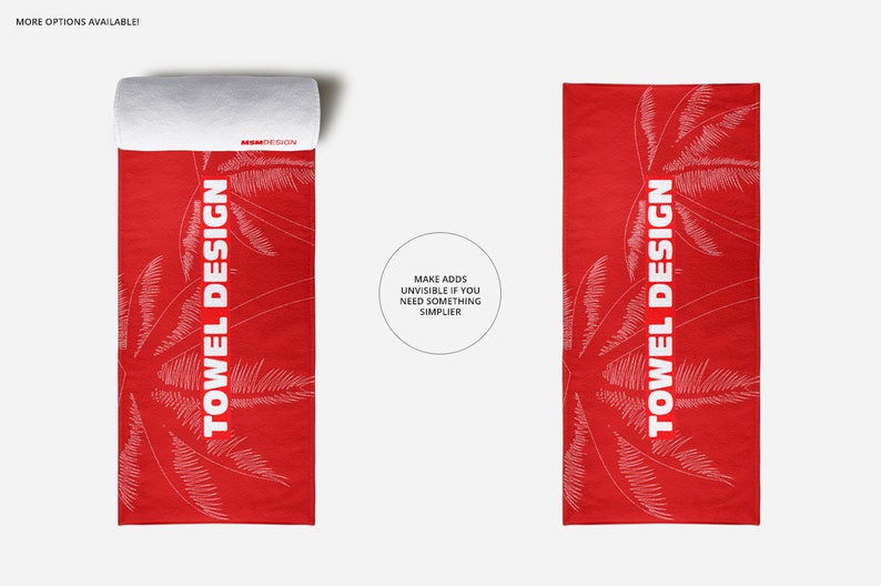 Beach Towel Scene Mockup Towel Template Square Beach Towel