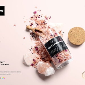 Bath Salt Label Mockup
