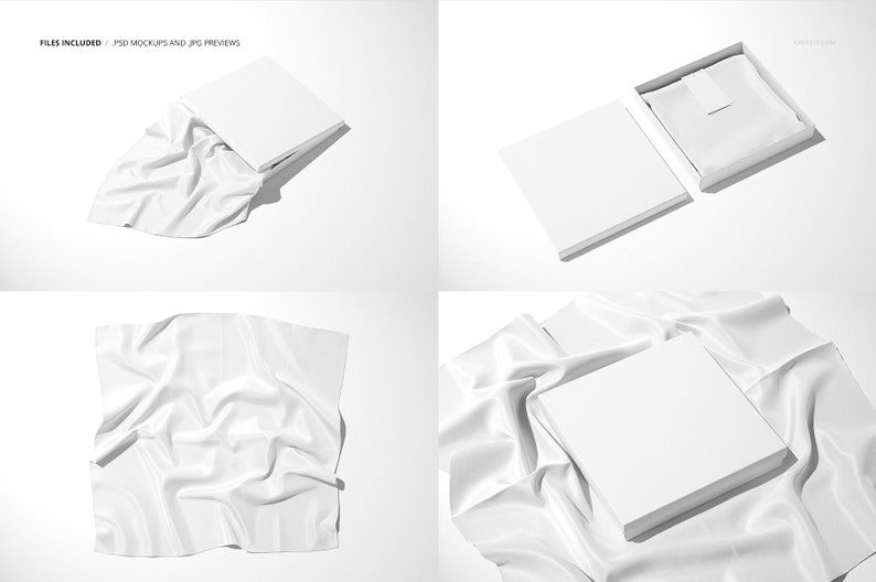 Seidenschal Box Mockup Set 07/FFv.12 Bild 2