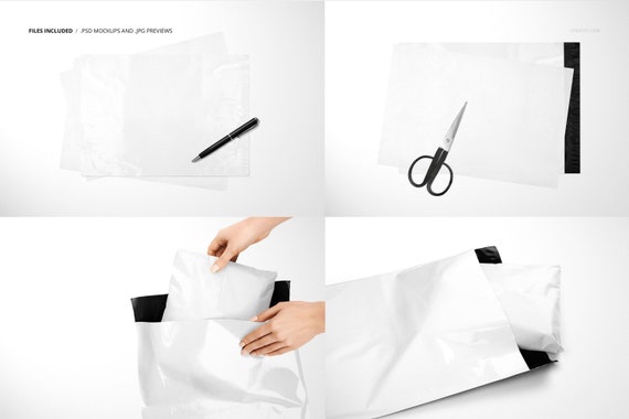 Tissue Paper in Gift Bag Mockup