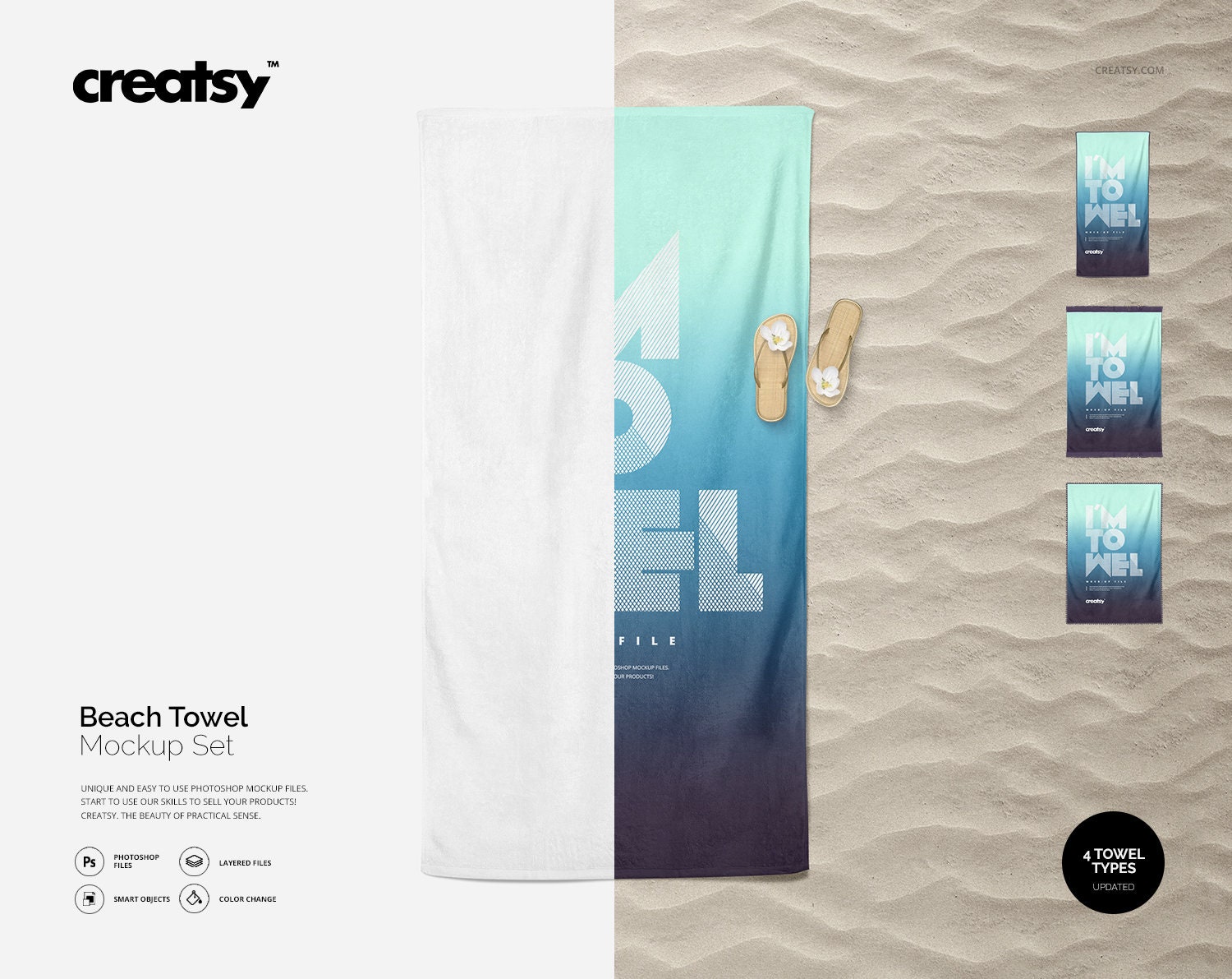 Download Beach Towel Mockup Set 2 Towel Template Square Beach Towel Etsy