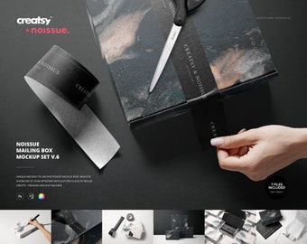 Noissue postbus en mailertas mockupset v.6