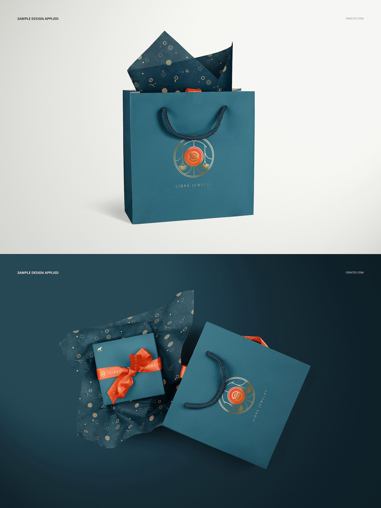 Jewelry Wrapping Tissue Paper Mockup Set Giftwrap Gift Bag Etsy