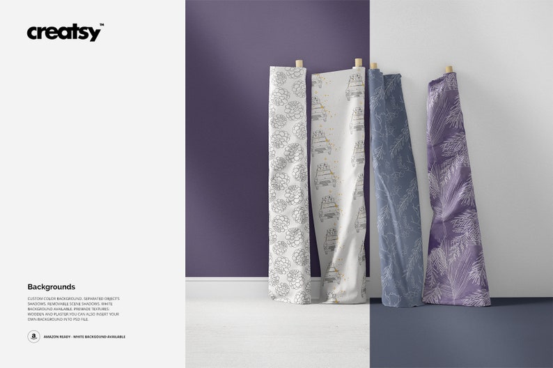 Download Fabrics Rolls Mockup part 70 of Fabric Factory v.6 | Etsy