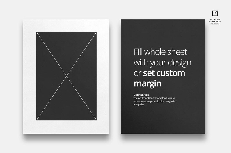 Download Art Print Generator Mockup Set Wall Art Each Size | Etsy