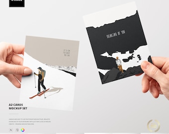 A2 Cards Mockup Set