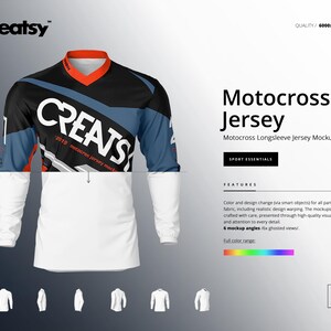 Motocross Jersey Mockup Set