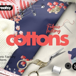 Fabric Factory vol.1: Cotton Mockup Set, Fabrics Mockup, Textiles, Design, Custom Pattern, Fabric, Print, Cotton Fabric, Digital, PSD, Hands