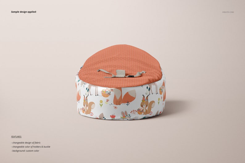 Baby Bean Bag Mockup Set Bean Bag Tempalte Kids Bean Bag Etsy