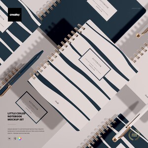 Little Coiled Notebook Mockup Set